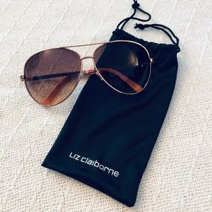 Liz Claiborne Sloane Rose gold Sunglasses